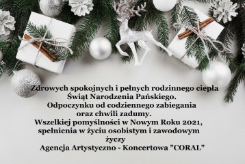 Kartka Świąteczna 2021 CORAL